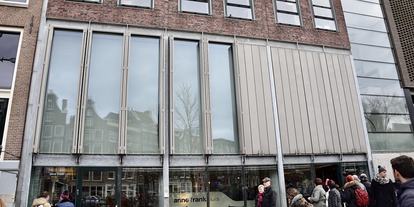 The Anne Frank House, an impactful place to visit in Amsterdam in May.