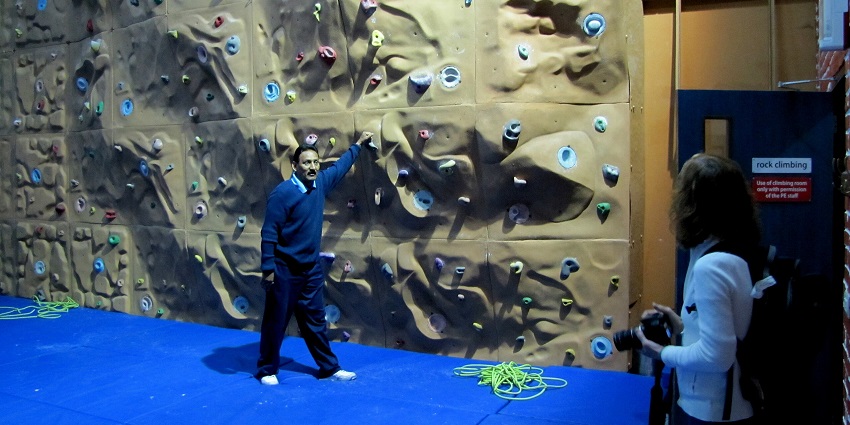 A representative of artificial wall climbing, a must-try adventure sport in Pune