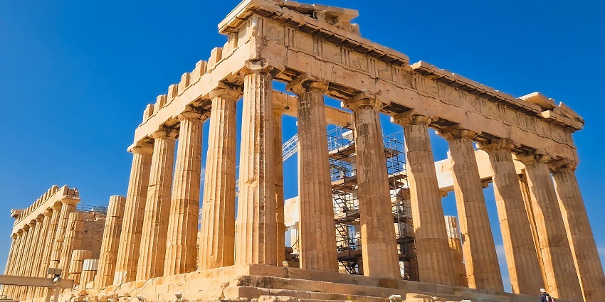 A breathtaking view of Athens, one of the best places to visit in Greece in March.