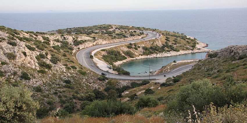 Image of the scenic Athens Riviera in the city of Athens in Greece