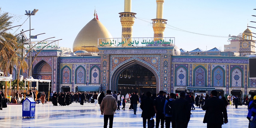 Attend the religious gatherings here in Karbala Mosque.