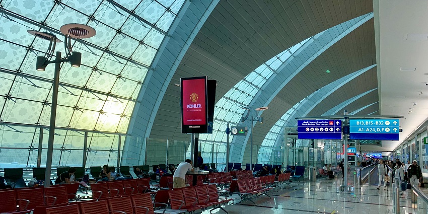 Image of an airport inside - Modern airport connecting Bahrain to global destinations