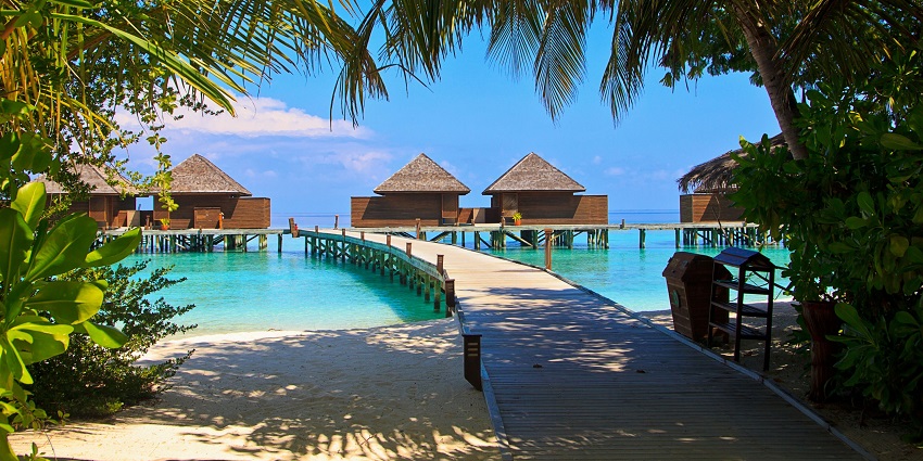 The best time to visit the Maldives is during the summer and the rainy season.