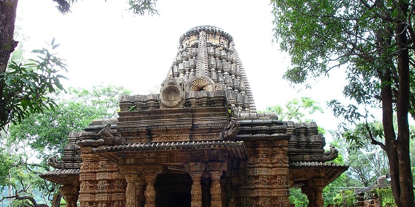 Front view of the Bhoramdeo Temple in Kabirdham District, Chhattisgarh