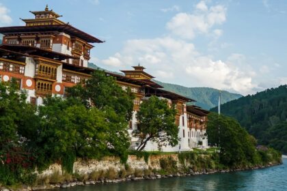 The Dzong Monastery in Bhutan Asia one of the largest monastery - Bhutan Travel Guide