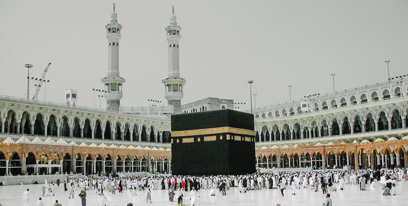 Masjid al-Haram, the biggest mosque in the world, and pilgrimage destination.