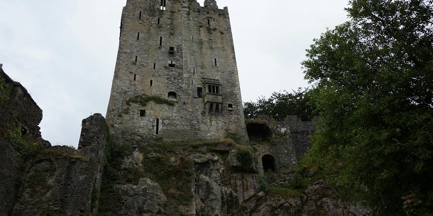 An image of the Blarney castle up close, one of the top places to go in may in Ireland.