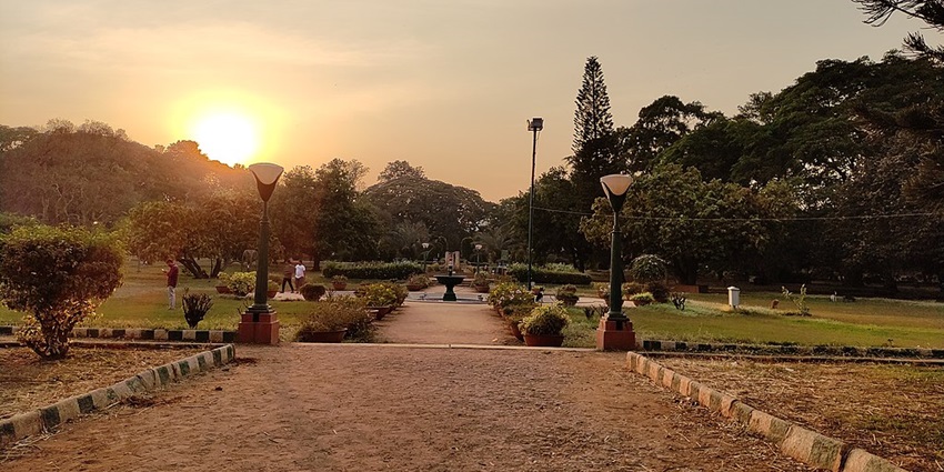 Beautiful image of the iconic Botanic Garden Of Indian Republic in Uttar Pradesh