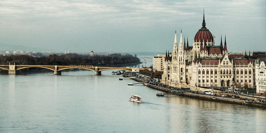 An image of the panoramic view of Budapest, one of the top tourist places in Hungary
