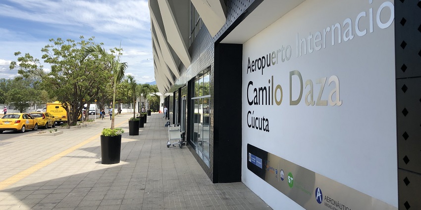 The beautiful outside view of the Camilo Daza Airport.