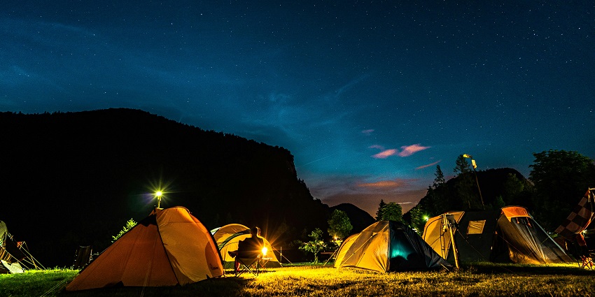 Enjoy camping in remote locations, surrounded by star-filled skies
