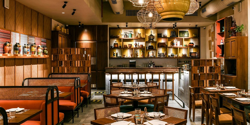 Cosy restaurant interior, perfect for a delightful dining experience at a Valentine’s Day Party in Atlanta.