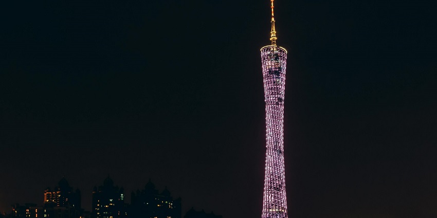 The iconic observation tower offering panoramic views of the city is highlighted in the Guangzhou city guide.