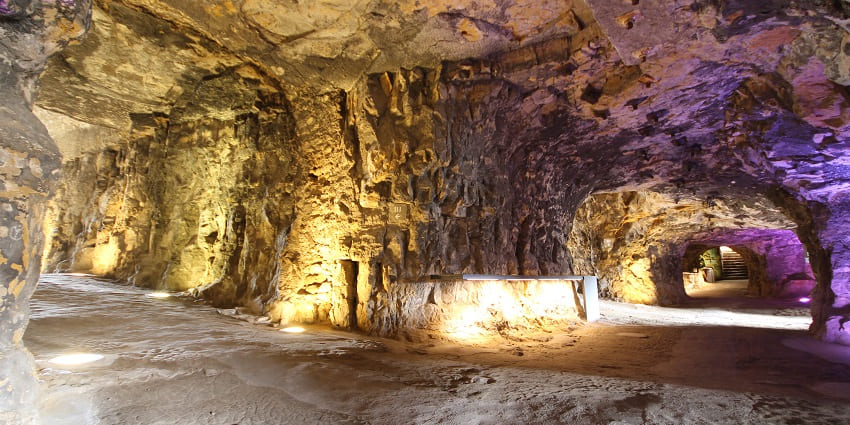 Visit this underground site to discover a series of tunnels and fortifications