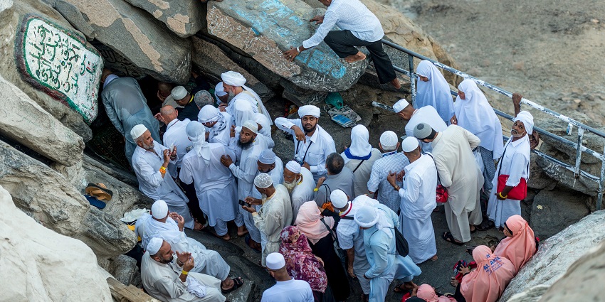 Revered cave where Prophet Muhammad received his first revelation.