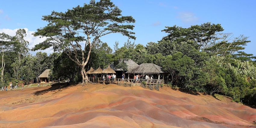 Naturally made sand dunes of colours are one of the perfect places to visit in Mauritius.