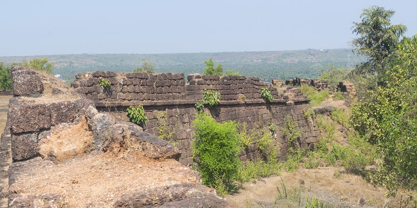 Scenic beauty witnessed from Chapora Fort, a romantic spot for the amazing day.