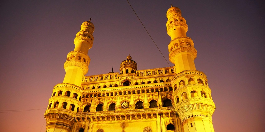 Iconic 16th-century monument representing Hyderabad’s rich cultural heritage, suggested by Hyderabad travel guide.