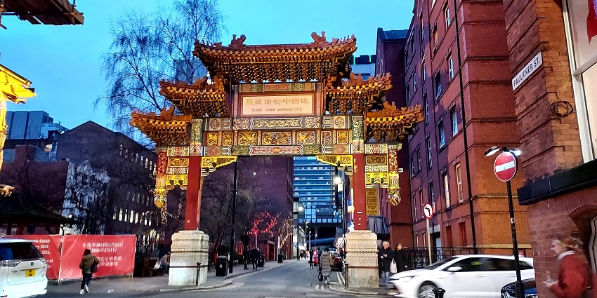 An image of Chinatown, one of the best places to visit in Manchester for travellers.