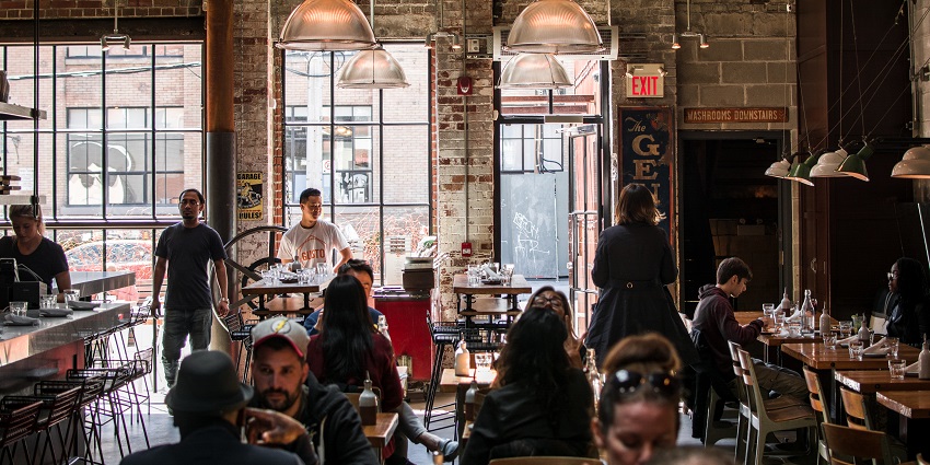 Chic lounge spot is a modern space offering delicious Mediterranean cuisines.