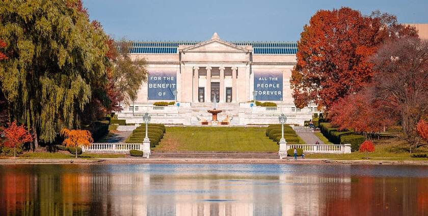 An image of the Cleveland Museum of Art, showcasing its rich history and architecture