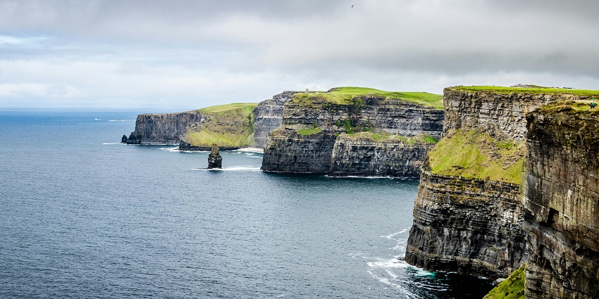 An amazing image of the Cliffs of Moher, amongst the top places to travel in May.