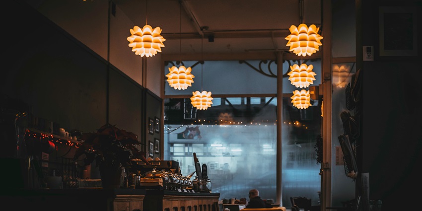 image of the restaurant interior, beautifully decorated in the scenic city of Macau