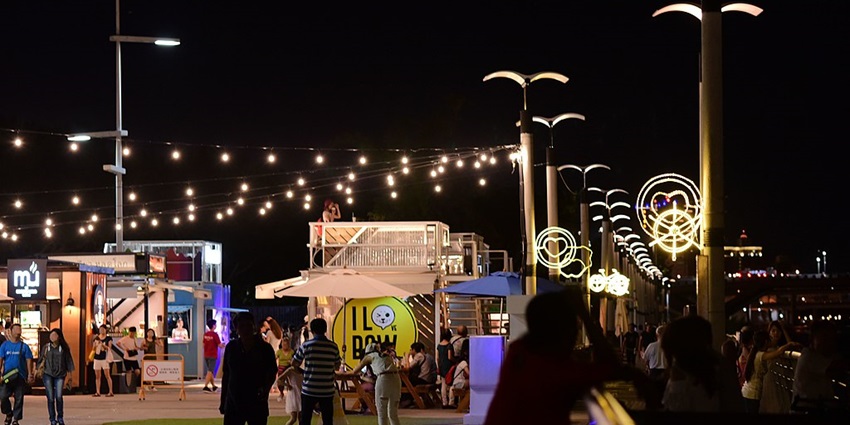 Cowboy Park is a spot with a cowboy-style design, and it's a perfect place to de-stress.