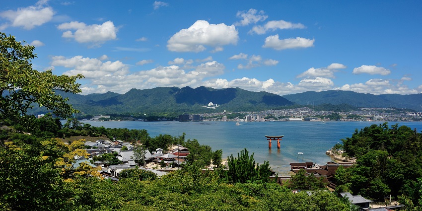 Things to do in Hiroshima include cycling around Miyajima Island for scenic views.