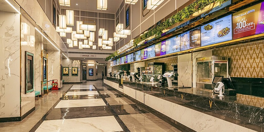 Snapshot of the PVR INOX Superplex Mall of India in Noida in Uttar Pradesh