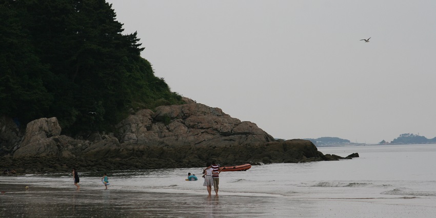 Daecheon Beach offers sandy shores, vibrant waves, and stunning ocean views.