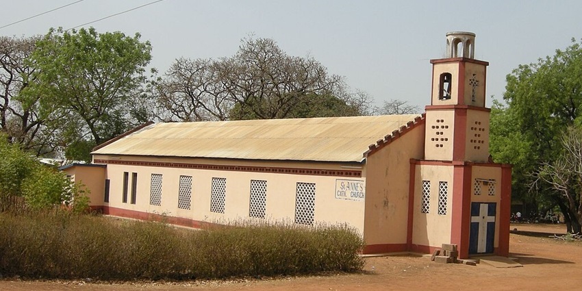 St Anne’s Cathedral Church in Damongo Town near Mole National Park in Ghana.