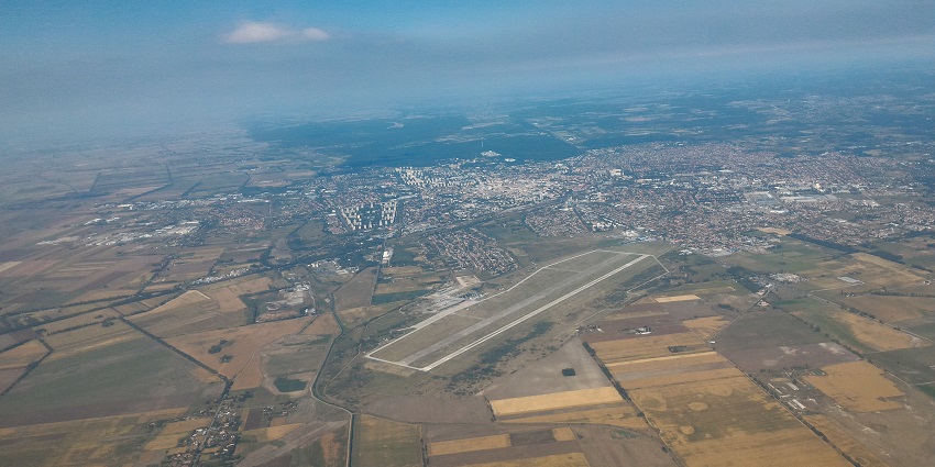 A picture of Debrecen Airport, a prominent international airport in Hungary’s eastern region.