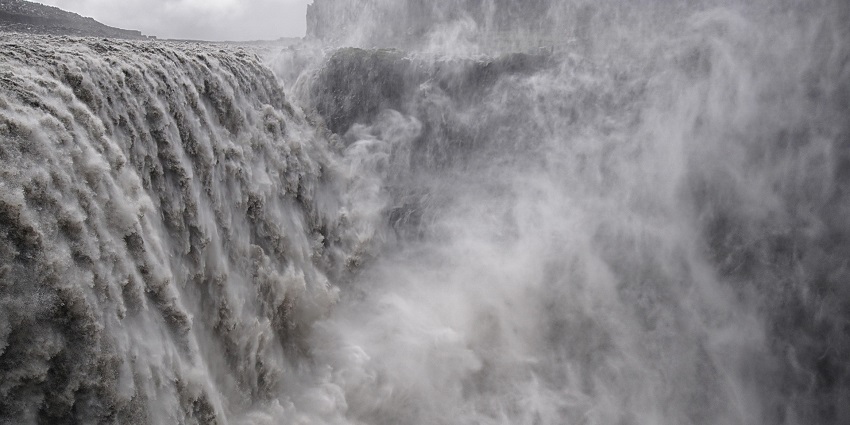 An Image of the Dettifoss Waterfall, the most powerful of the Iceland waterfalls.