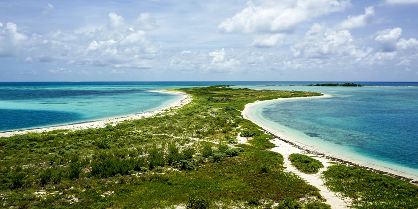 A natural landscape in Dry Tortugas National Park.