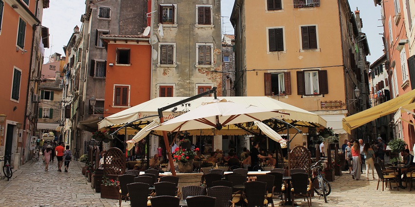 A picture of Rovinj, a beautiful coastal city and among the top attractions.