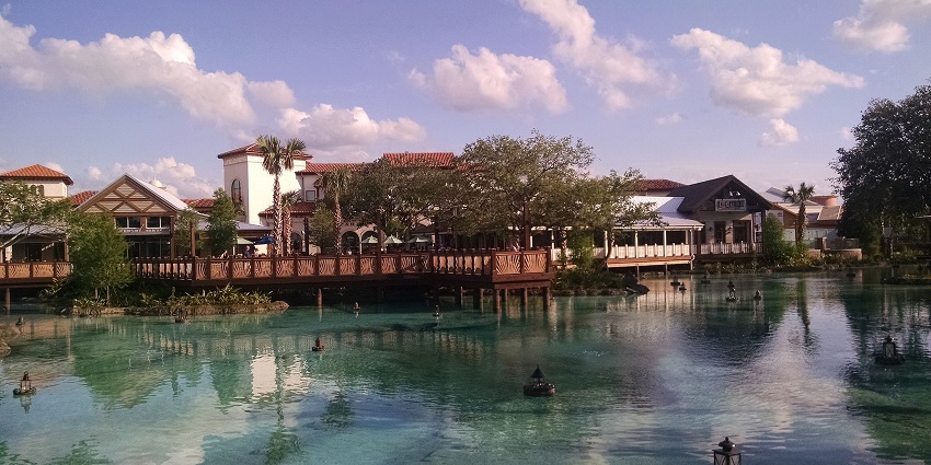 A picture of Disney Springs, one of the lively spots for Valentine's Day in Orlando
