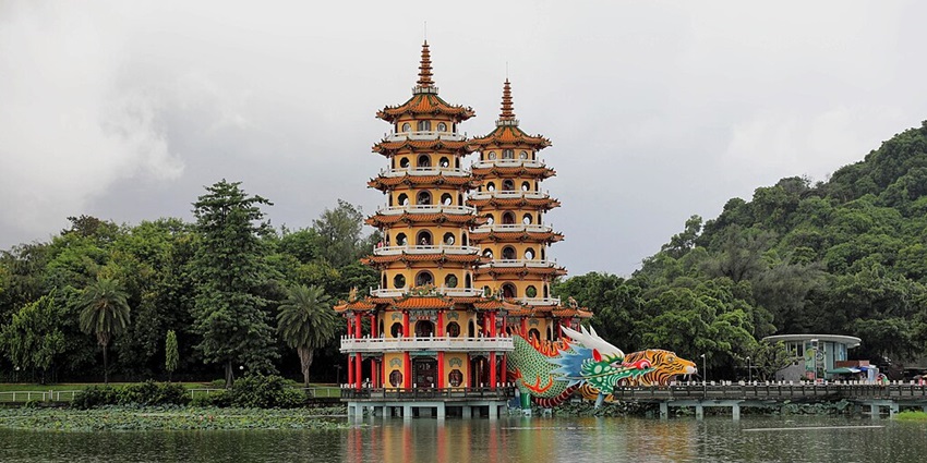 Iconic twin towers offering stunning lake views and cultural symbolism