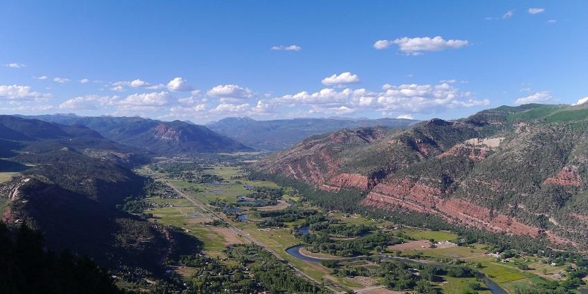 Stunning views of the of scenic landscapes of Durango with beautiful mountains