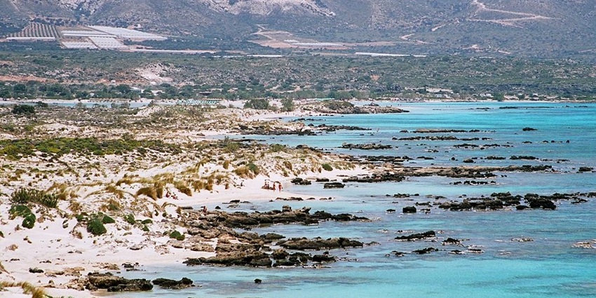 Visit Elafonissi, one of the most amazing beaches in Greece in October.