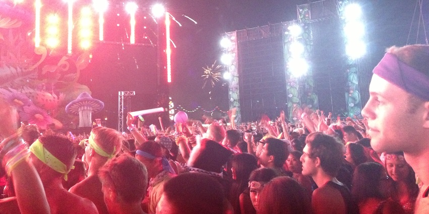 A beautiful image of Electric Daisy Carnival, one of the famous festivals of USA