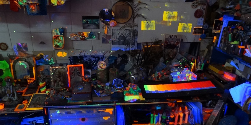 Electric Ladyland, near Anne Frank Museum, is a Museum of Fluorescent Art