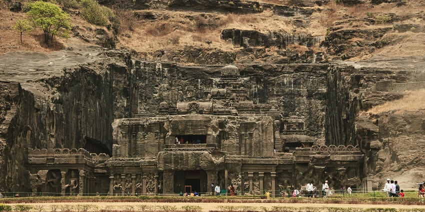 Image of the Ellora Caves in the Aurangabad in Maharashtra, India