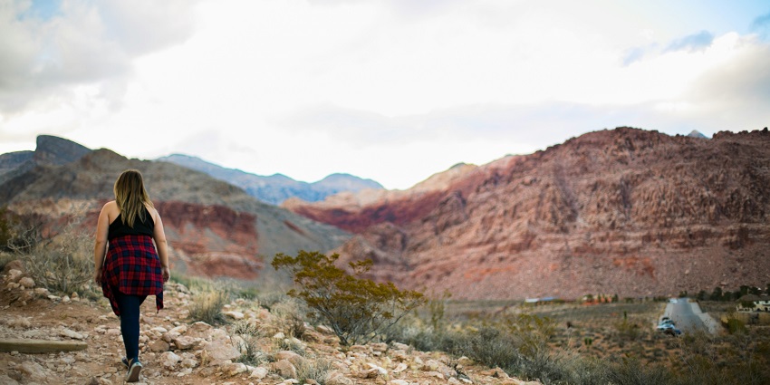 An image of Sunrise at Red Rock Canyon, a way to celebrate Valentine's Day in Colorado.