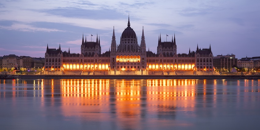 A regal view of the Hungarian Building, visiting here is one of the best things to do in Hungary.