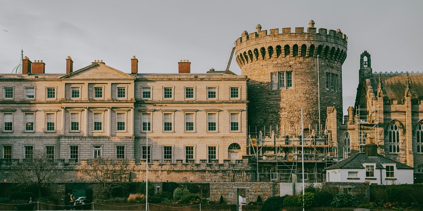 An image showing a view of Dublin Castle, one of the best things to see in Dublin.