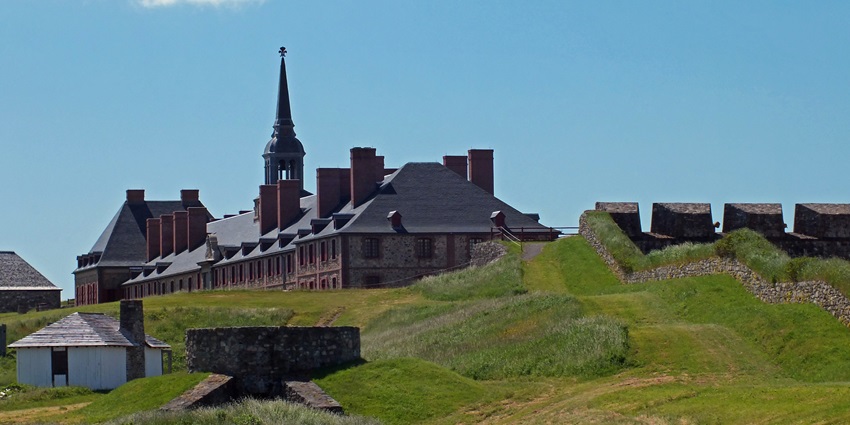 Visiting the Fortress of Louisbourg National Historic Site is one of the things to do in Nova Scotia in october.