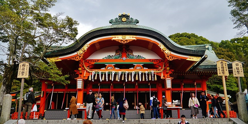 Exploring the iconic vermilion torii gates leading to the sacred mountaintop shrine is among the best things to do in Kyoto