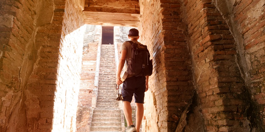 An image showing the historic ruins, inviting visitors to explore its walls and structures.