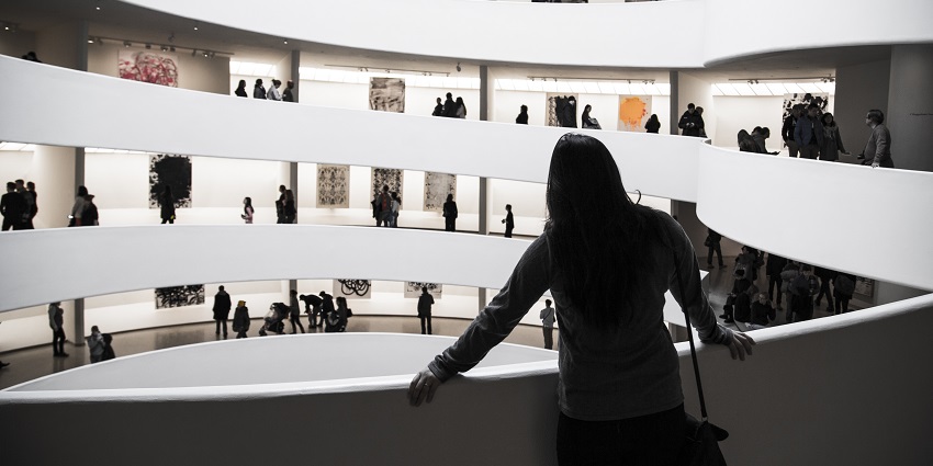 An image of the Museum of Modern Art exterior, one among the best things to do in NYC for valentines day.
